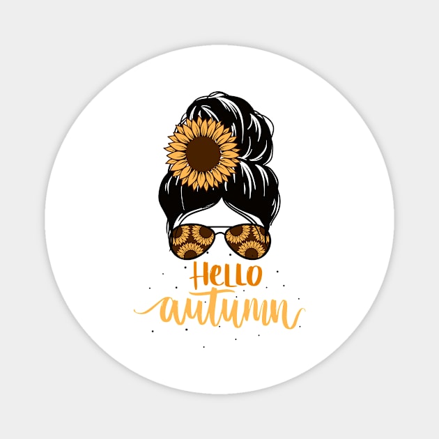 Hello Autumn Magnet by Nicole James